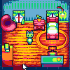 Bubbly Cat icon/pixelart