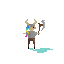 PAINTED ELF BARBARIAN icon/pixelart