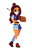 Delivery Girl icon/pixelart