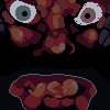 Saturn pondering about prophecy  icon/pixelart