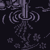 Narcissus's transformation icon/pixelart
