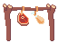 Drying stick icon/pixelart