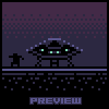 Cosmic visitors icon/pixelart