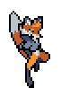 Smug Fox Back Air icon/pixelart
