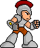 Captain of the Greek army icon/pixelart