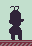 Green walk icon/pixelart