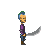Walk cycle icon/pixelart
