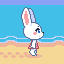 Bunny Walking Cycle icon/pixelart