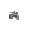 IT0001 walking light-tank icon/pixelart