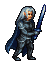 Silver knight icon/pixelart