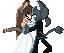 The marriage dance icon/pixelart