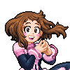 Uraraka Ochaco (My Hero Academia) icon/pixelart