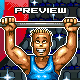 Weightlifting stamp icon/pixelart