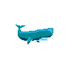 Water Whale #pixeltattoo icon/pixelart