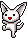 White Puga icon/pixelart