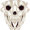 Wolf Skull icon/pixelart