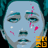 woman falls in love icon/pixelart