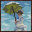 Woman With A Parasol icon/pixelart