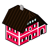 Pink House icon/pixelart