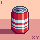 Pixel Daily - I - Coke Can icon/pixelart