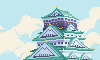 Osaka Castle icon/pixelart