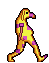 Walking cycle icon/pixelart