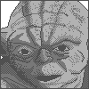 Yoda in 4 colors ... icon/pixelart