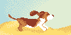 Another basset bookmark icon/pixelart