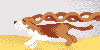 A bookmark made of ears icon/pixelart