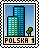 Znaczek pocztowy icon/pixelart