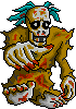 Dirty zombie icon/pixelart
