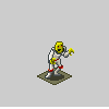 Space Zombie from the upcoming mobile game Star Command icon/pixelart