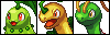 Johto Grass Starter icon/pixelart