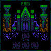 a small mausoleum. icon/pixelart