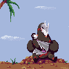 Excadrill feeding Drilbur icon/pixelart