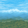 Spring afternoon icon/pixelart