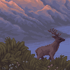 Sunset at the coast (2026) icon/pixelart