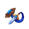 The Aegislash line icon/pixelart