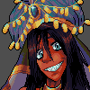 Arabic octo merman icon/pixelart