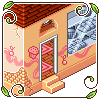 Bakery Iso Building icon/pixelart
