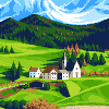 Dolomiti/pixelart