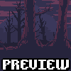 Desert forest icon/pixelart
