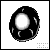 Black Heart icon/pixelart