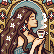 Cafereta Art Nouveau icon/pixelart