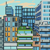 City icon/pixelart