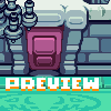 Zelda inspired castle room icon/pixelart
