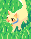 cat in the grass icon/pixelart