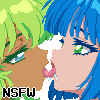 good morning kiss (kissing cats) icon/pixelart