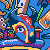 Chiva Colombiana icon/pixelart