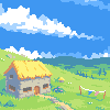 Peaceful Home icon/pixelart